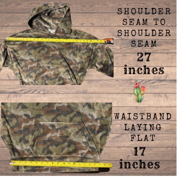 American Eagle Outfitters Velour Camouflage Cropped Hoodie Size XSmall - Picture 3 of 5